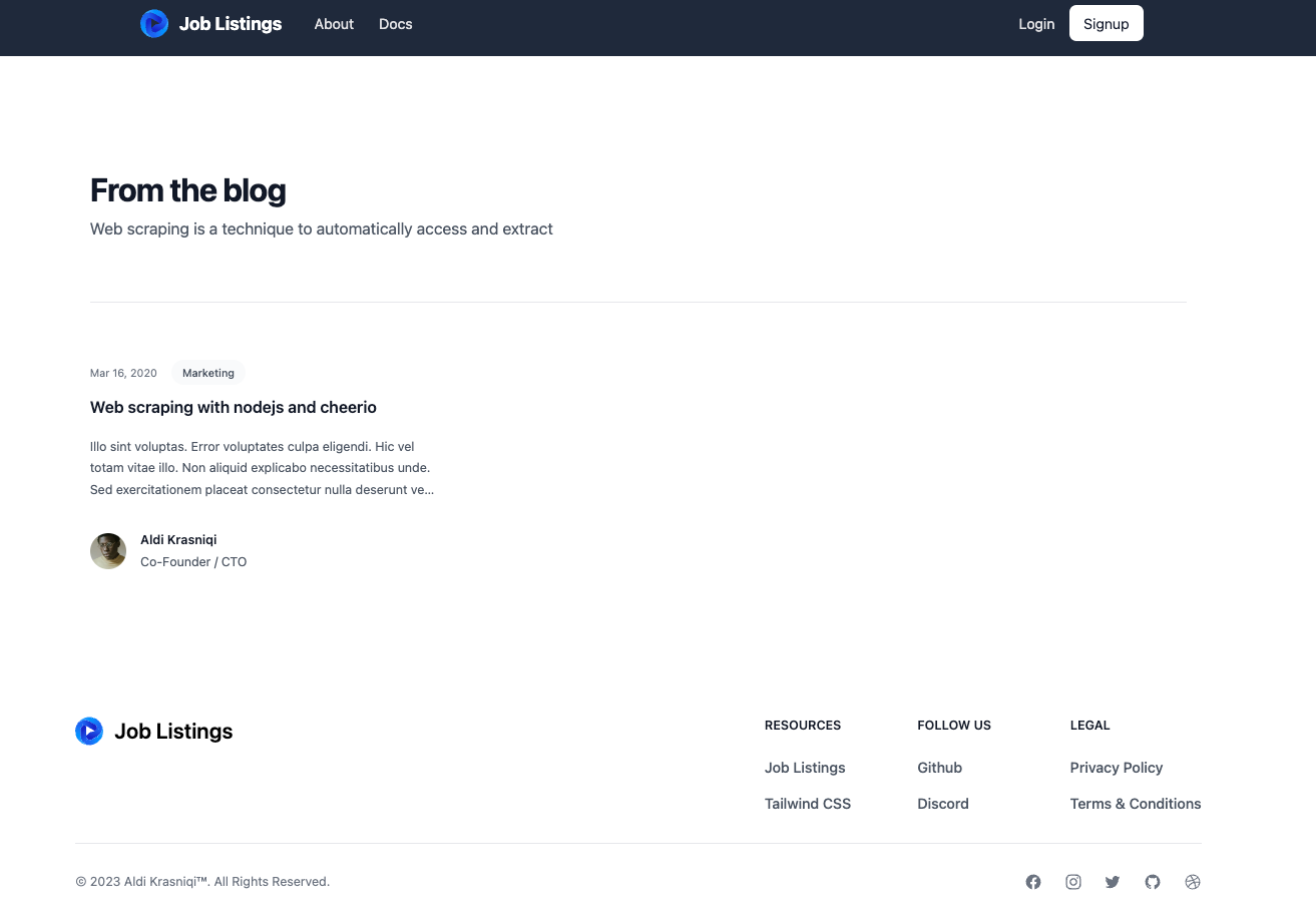 Job Listings